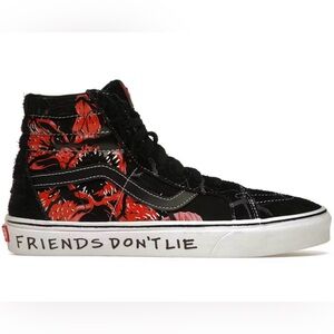Vans Stranger Things Black and Red Graphic High-Tops